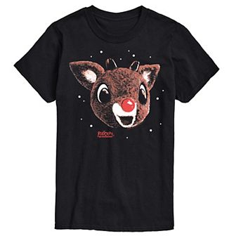 Men's Rudolph The Red-Nosed Reindeer Portrait Graphic Tee