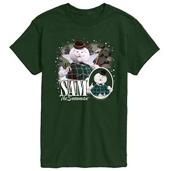 Men's Rudolph The Red-Nosed Reindeer Sam The Snowman Graphic Tee