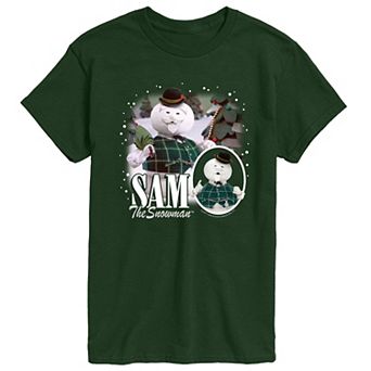 Men's Rudolph The Red-Nosed Reindeer Sam The Snowman Graphic Tee