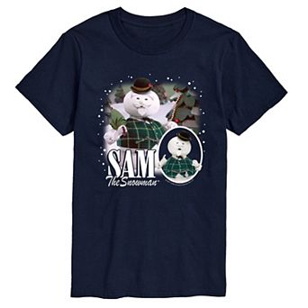 Men's Rudolph The Red-Nosed Reindeer Sam The Snowman Graphic Tee