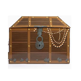 Midlee Treasure Chest Cat Scratcher House