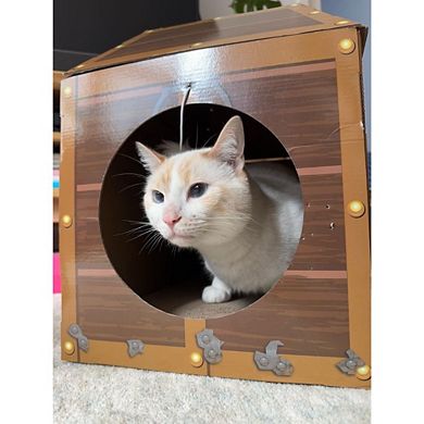 Midlee Treasure Chest Cat Scratcher House