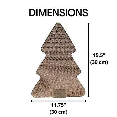 Midlee Christmas Tree Shaped Cat Scratcher