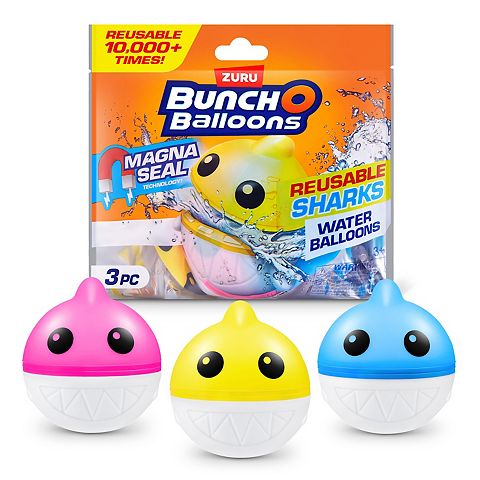 Детские игрушки ZURU Bunch O Balloons Reusable Shark Water Balloons 3 pk