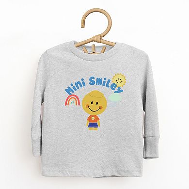 Mini Smiley Rainbow Cloud Lumi - Toddler Long Sleeve Graphic Tee