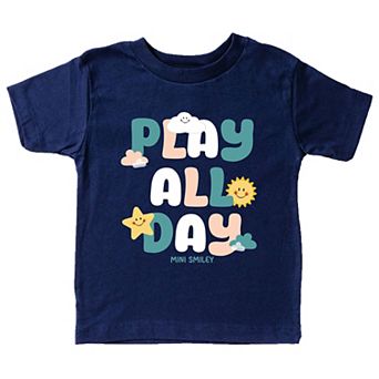 Mini Smiley Play All Day - Toddler Short Sleeve Graphic T-Shirt