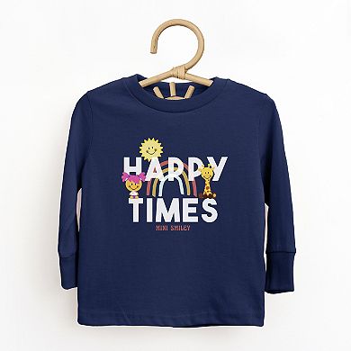 Mini Smiley Happy Times - Toddler Long Sleeve Graphic Tee