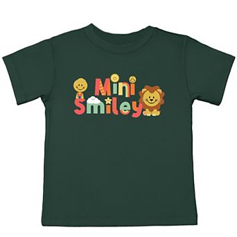 Mini Smiley Icons Lion - Toddler Short Sleeve Graphic T-Shirt