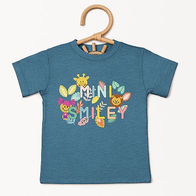 Mini Smiley Leaves - Toddler Short Sleeve Graphic T-Shirt
