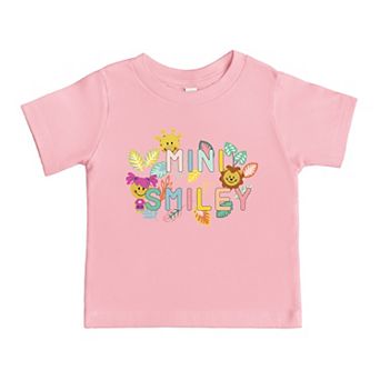 Mini Smiley Leaves - Toddler Short Sleeve Graphic T-Shirt