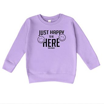 SmileyWorld Just Happy To Be Here - Toddler Graphic Sweatshirt