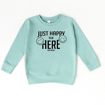 SmileyWorld Just Happy To Be Here - Toddler Graphic Sweatshirt