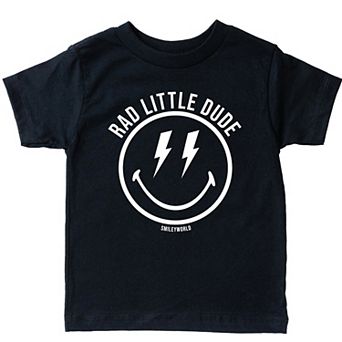SmileyWorld Rad Little Dude - Toddler Short Sleeve Graphic T-Shirt