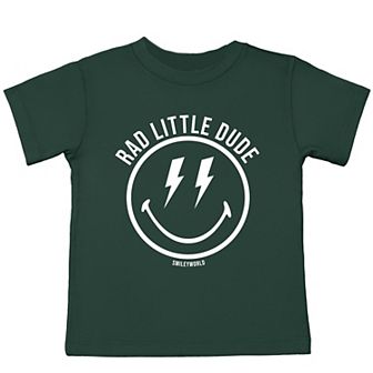 SmileyWorld Rad Little Dude - Toddler Short Sleeve Graphic T-Shirt