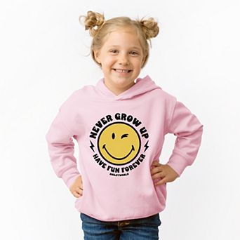 SmileyWorld Never Grow Up - Toddler Hoodie