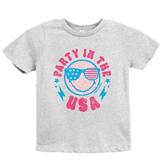 SmileyWorld Party In The USA - Youth Short Sleeve Graphic T-Shirt