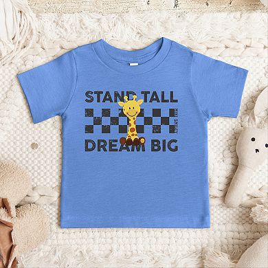 Mini Smiley Stand Tall Dream Big - Toddler Short Sleeve Graphic T-Shirt