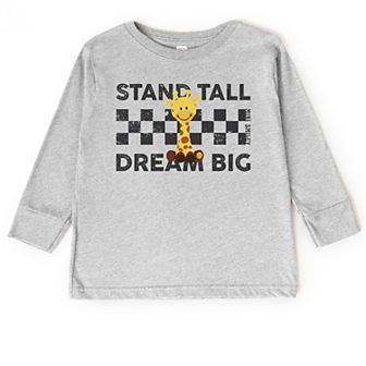 Mini Smiley Stand Tall Dream Big - Toddler Long Sleeve Graphic Tee