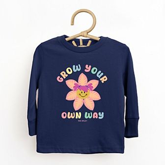 Mini Smiley Grow Your Own Way - Toddler Long Sleeve Graphic Tee