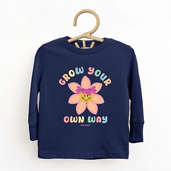 Mini Smiley Grow Your Own Way - Toddler Long Sleeve Graphic Tee