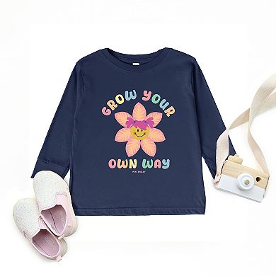 Mini Smiley Grow Your Own Way - Toddler Long Sleeve Graphic Tee
