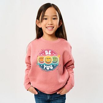 SmileyWorld Be You Rainbow Circle - Youth Graphic Sweatshirt