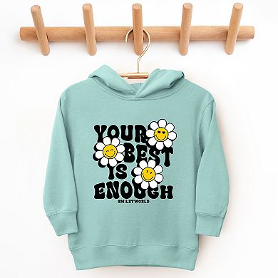 SmileyWorld Your Best Is Enough Floral - Toddler Hoodie