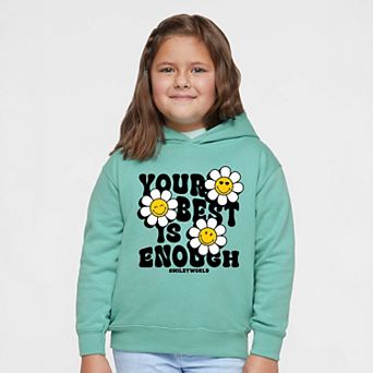 SmileyWorld Your Best Is Enough Floral - Toddler Hoodie