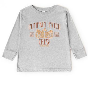 SmileyWorld Pumpkin Patch Crew - Toddler Long Sleeve Graphic Tee