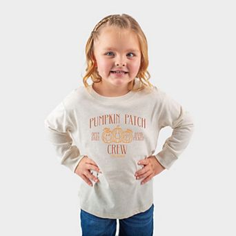 SmileyWorld Pumpkin Patch Crew - Toddler Long Sleeve Graphic Tee