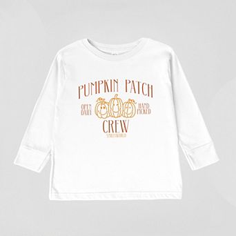 SmileyWorld Pumpkin Patch Crew - Toddler Long Sleeve Graphic Tee