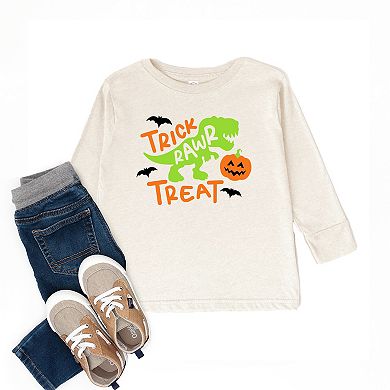 Trick Rawr Treat - Toddler Long Sleeve Graphic Tee