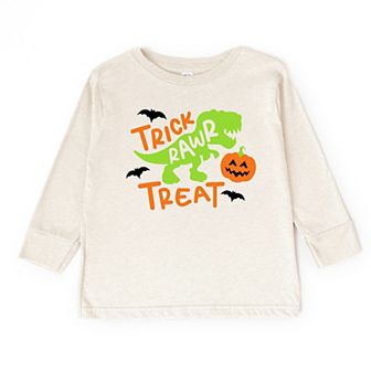 Trick Rawr Treat - Toddler Long Sleeve Graphic Tee