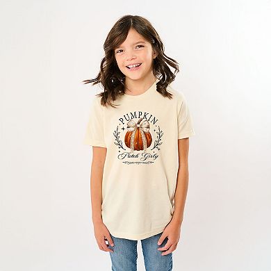 Coquette Pumpkin Patch Girly - Youth Short Sleeve Graphic T-Shirt