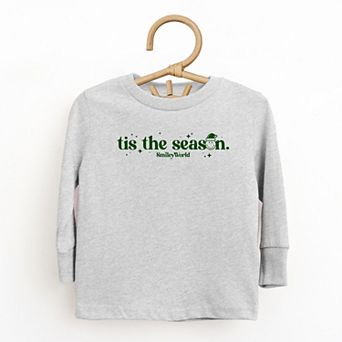 SmileyWorld Tis The Season Sparkle - Toddler Long Sleeve Graphic Tee