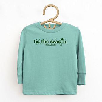 SmileyWorld Tis The Season Sparkle - Toddler Long Sleeve Graphic Tee