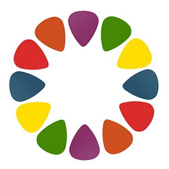 12-Pack Standard Acoustic & Electric Guitar Picks Durable Plectrums