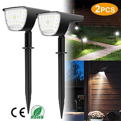 Solarek 32-LED Solar Spotlights, IP65 Waterproof Outdoor Security Lights with 3 Modes Auto On/Off