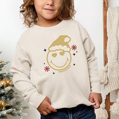 SmileyWorld Christmas Heart Eyes - Toddler Graphic Sweatshirt