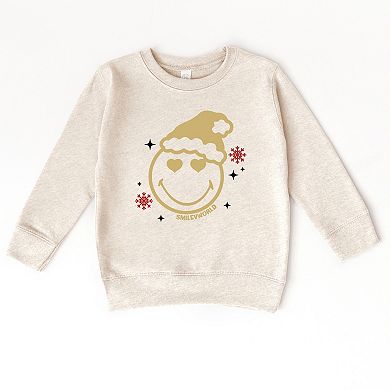 SmileyWorld Christmas Heart Eyes - Toddler Graphic Sweatshirt