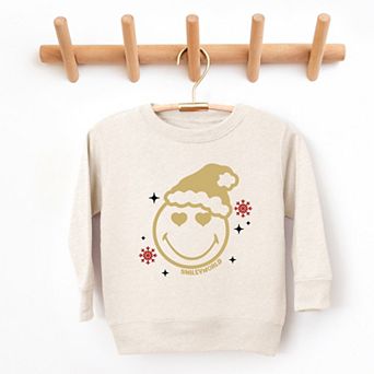 SmileyWorld Christmas Heart Eyes - Toddler Graphic Sweatshirt