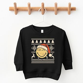 SmileyWorld Ugly Christmas Sweater Distressed - Toddler Graphic Sweatshirt