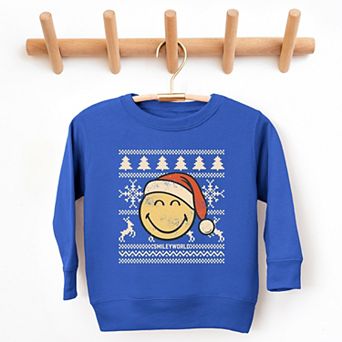 SmileyWorld Ugly Christmas Sweater Distressed - Toddler Graphic Sweatshirt