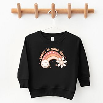 SmileyWorld Today Is Your Day Rainbow - Toddler Graphic Sweatshirt
