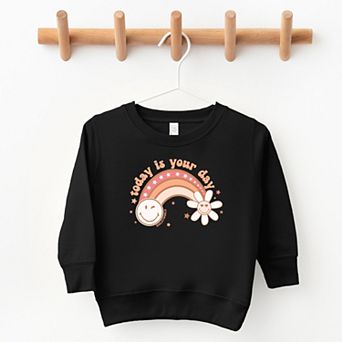 SmileyWorld Today Is Your Day Rainbow - Toddler Graphic Sweatshirt