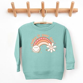 SmileyWorld Today Is Your Day Rainbow - Toddler Graphic Sweatshirt