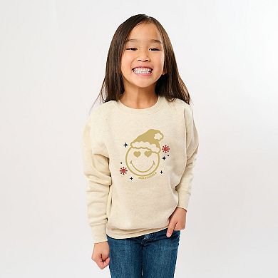 SmileyWorld Christmas Heart Eyes - Youth Graphic Sweatshirt