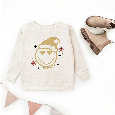 SmileyWorld Christmas Heart Eyes - Youth Graphic Sweatshirt