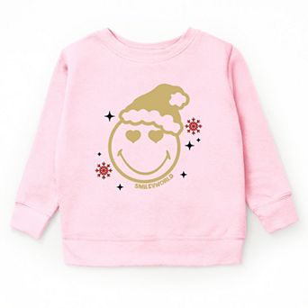 SmileyWorld Christmas Heart Eyes - Youth Graphic Sweatshirt
