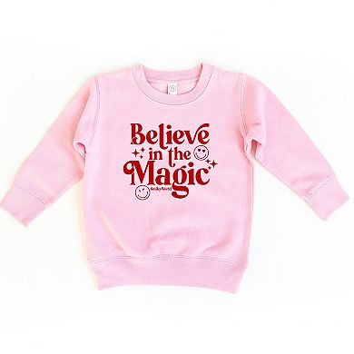 SmileyWorld Believe in Magic Sparkle - Toddler Graphic Sweatshirt